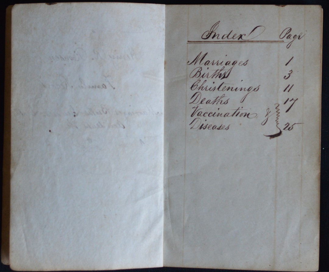Remsen Family Records 1834 index.JPG