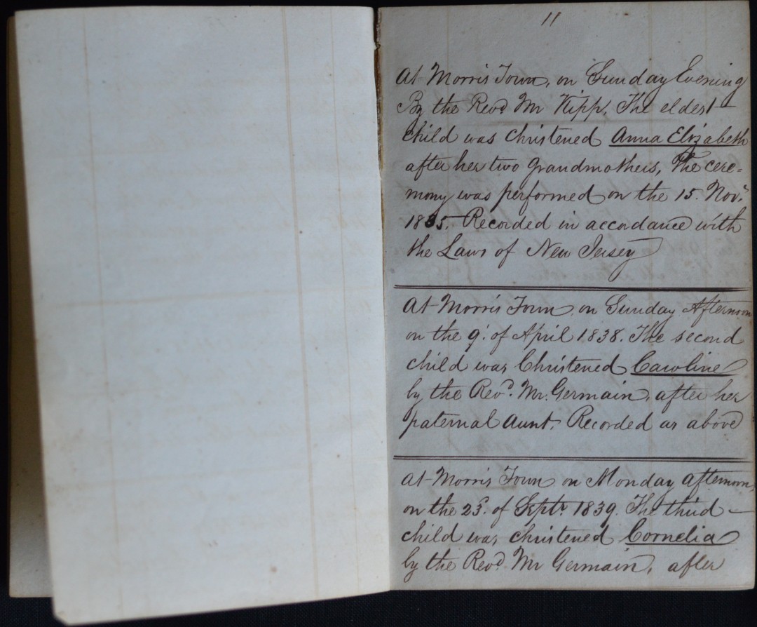 Remsen Family Records 1834 pp12-13